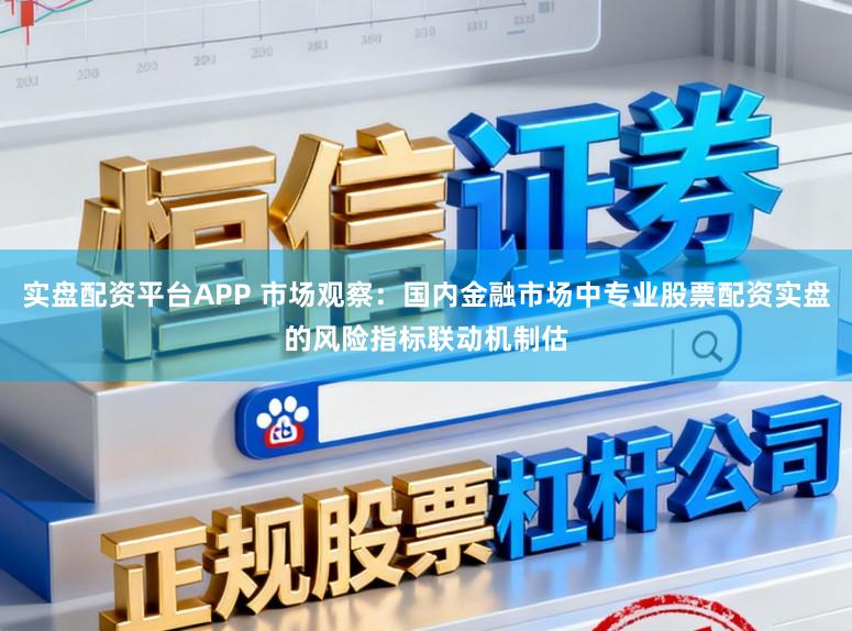 实盘配资平台APP 市场观察：国内金融市场中专业股票配资实盘的风险指标联动机制估